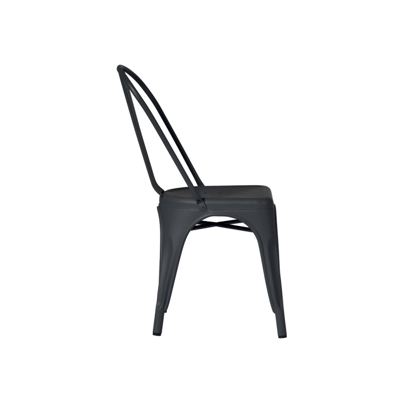Set 2 Sedie Moia lamiera galvanizzata grigio piombo esterno