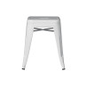 Set 4 Sgabelli Moia lamiera galvanizzata avorio esterno resistente