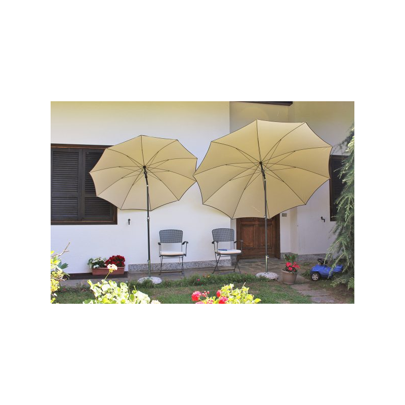 Ombrellone palo centrale Border Made in Italy - diametro 200 cm