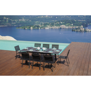 Zoom Tavolo San Donato - Allungabile 160/240 X 102 Cm - Allungo Centrale - Antracite Moia