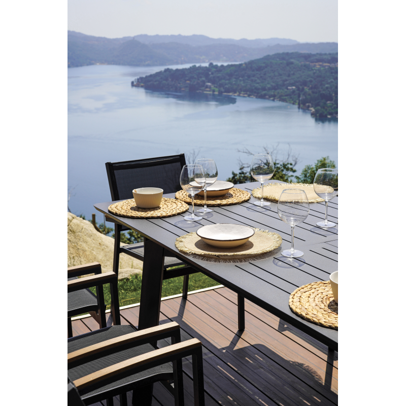 Tavolo Porto Ercole Allungabile 200/300 X 102 Cm - Allungo Centrale - Antracite Moia