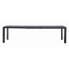 Tavolo Nettuno Allungabile 200/300 X 100 Cm - Allungo Con Gambe Scorrevoli - Antracite Moia