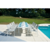 Tavolo Montecatini 135/270X90,5 - Alluminio Bianco Moia