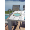 Tavolo Nettuno Allungabile 200/300 X 100 Cm - Allungo Con Gambe Scorrevoli - Bianco Moia