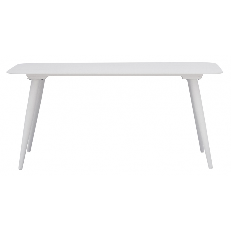 Salotto Milano In Alluminio Bianco + Seduta E Schienale In Wicker Paglia Moia