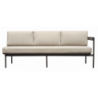 Salotto Angolare Torvaianica In Alluminio Antracite - Due Pillow Ruggine E Uno A Righe Moia