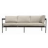Salotto Angolare Torvaianica In Alluminio Antracite - Due Pillow Ruggine E Uno A Righe Moia