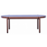 Salotto Maratea In Alluminio Rosso Antico E Corda Mattone - Pillow Marrone E Grigio Moia