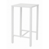 Tavolo Iseo Alto In Acciaio 60X60 Bianco Moia