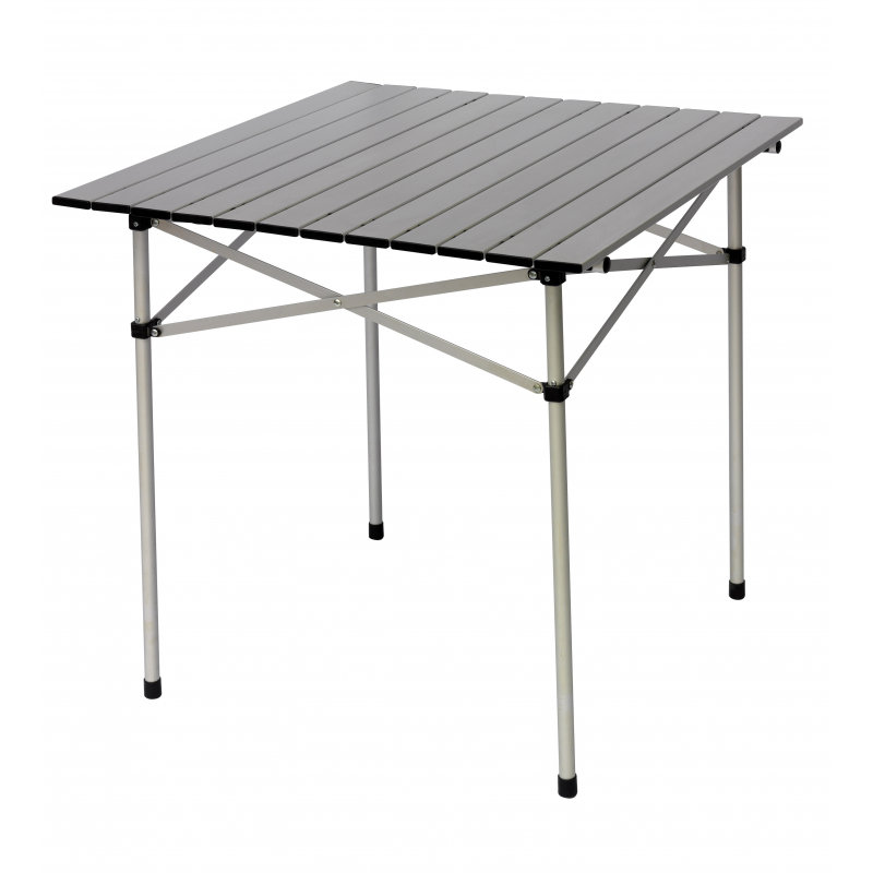 Tavolo A Tapparella 70X70 Alluminio Moia