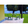 Tavolo Lamiera 60X60 Verde Militare Moia