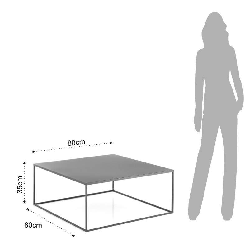 Tavolino Thin 86X82X4 Cm