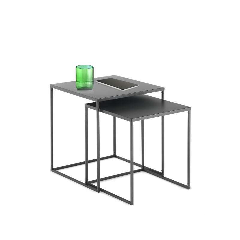 Set 2 Tavolini Thin 43X42X4,5 Cm