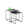 Set 2 Tavolini Thin 43X42X4,5 Cm