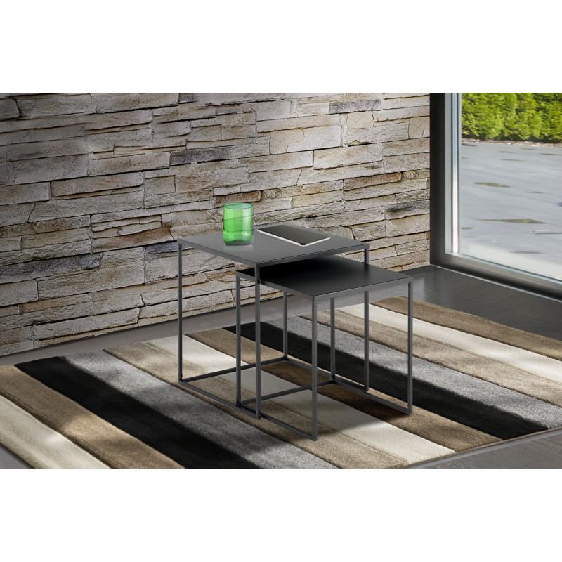 Set 2 Tavolini Thin 43X42X4,5 Cm