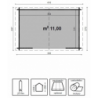 Casetta Dorothy Cm 380X337 Losa
