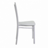 Sedia resina chiavari bianco cm40x43h90