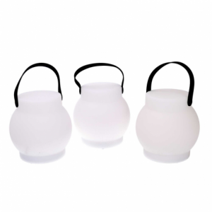 Zoom Lampada led plastica ricaricabile multicolor tondo cm ø15h15