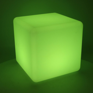 Zoom Lampada led plastica ricaricabile multicolor quadro cm 30x30h30