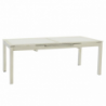 Tavolo polyrattan adila bianco ghiacciorett. cm160/220x100h76 allungabile