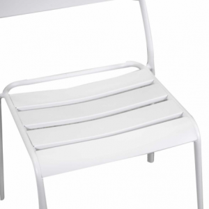 Zoom Sedia metallo Rovigo bianco cm 50x54h42/87