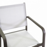 Poltrona alluminio textilene El Paso marrone cm55x61h43/84,5