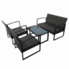 Salotto Oregon polyrattan 4 pezzi smontato