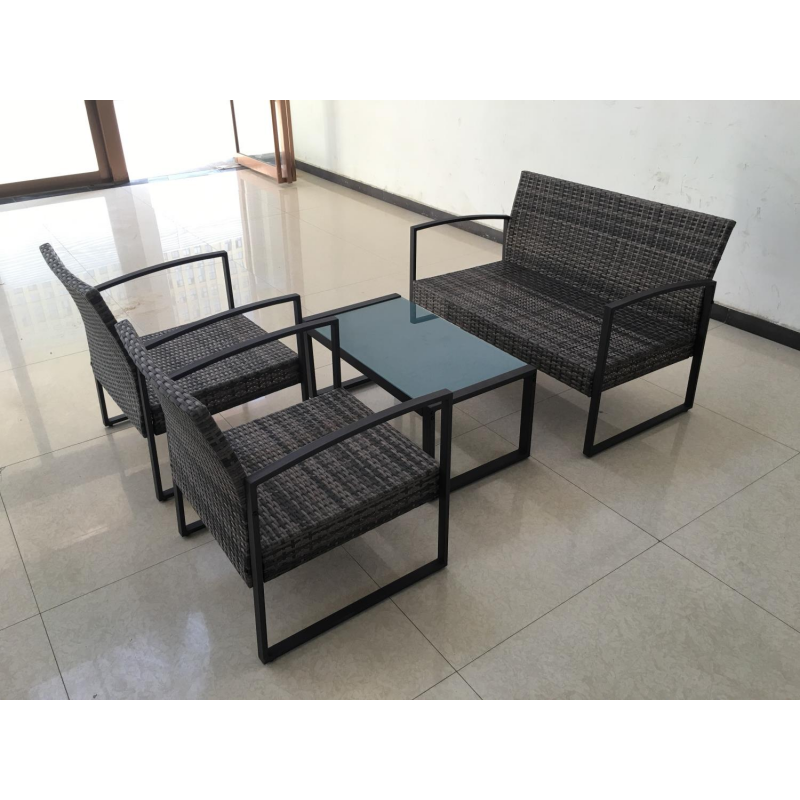 Salotto Oregon polyrattan 4 pezzi smontato