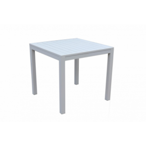 Tavolo alluminio sullivan bianco quadrocm80x80h75
