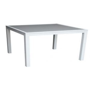 Zoom Tavolo alluminio sullivan bianco quadrocm80x80h75