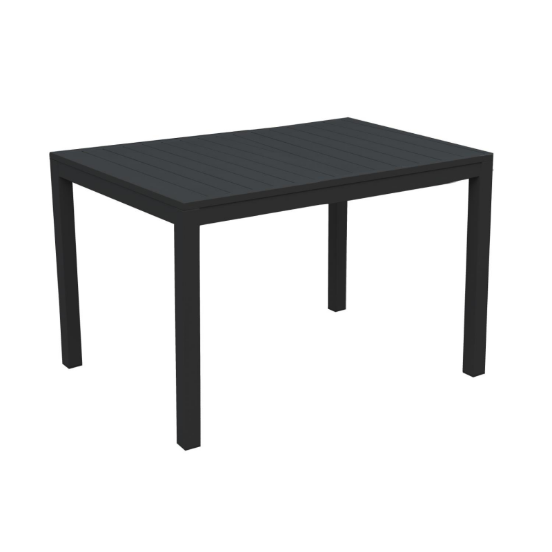 Tavolo alluminio sullivan antracite rettangolare cm70x53h75