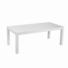 Tavolino alluminio bianco cm120x60h45
