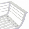 Salotto alluminio Riverside bianco con cuscini grigio 3 pezzi