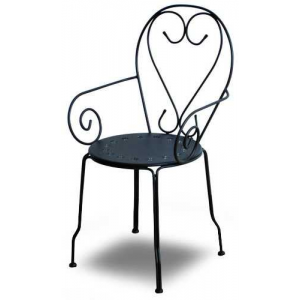 Poltrona metallo new old antracite chiaro cm49x48h43/59/90