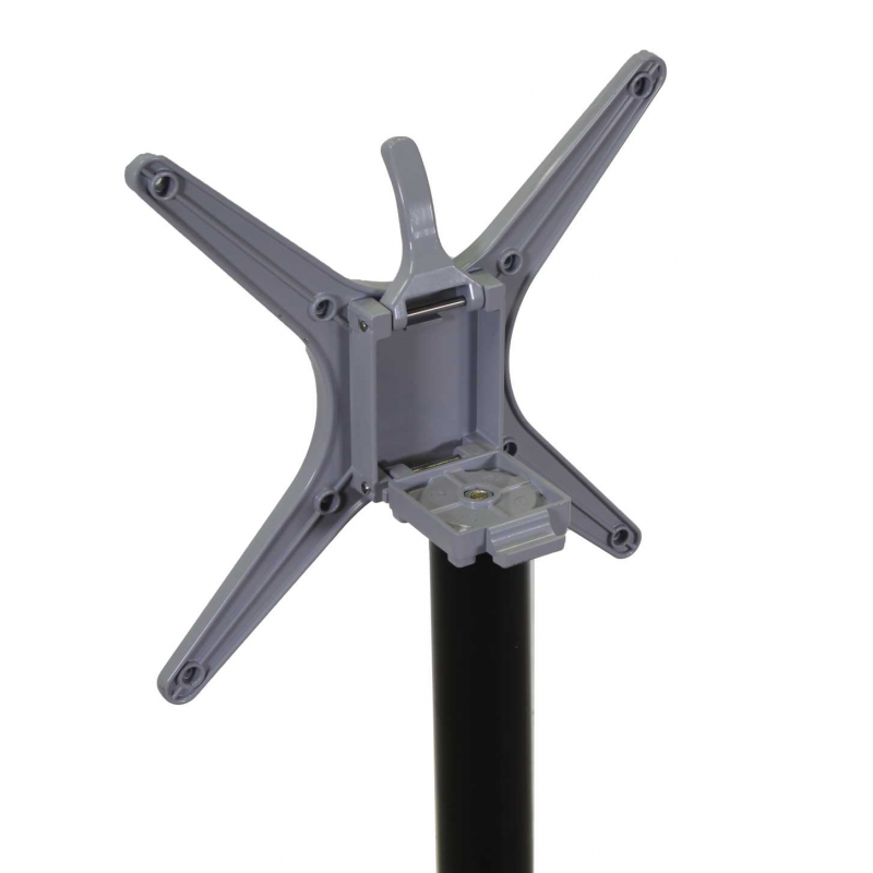 Base tavolo alluminio nero ribaltabile cm52x52h72