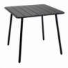 Tavolo metallo Rovigo antracite quadro cm80x80h72