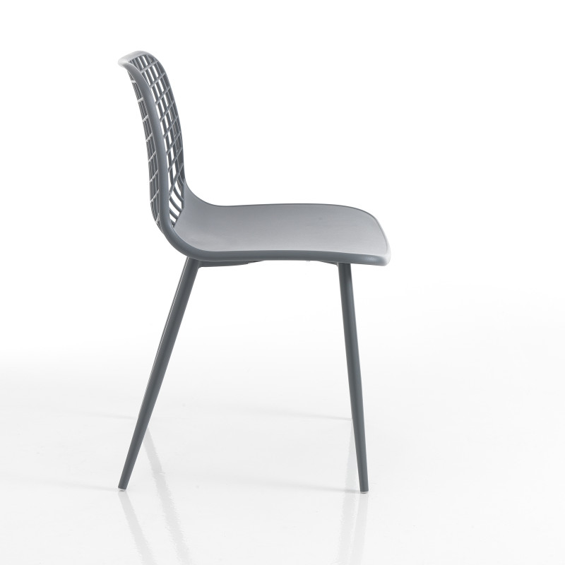 Sedia Da Interno / Esterno Nairobi Grey 64 X 47 H.65 Cm