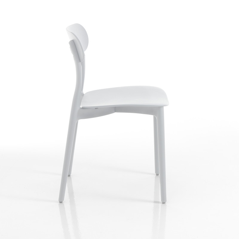 Sedia Da Interno / Esterno Stoccolma White 15X69X96 Cm