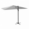 Ombrellone alluminio new michigan 3x4h2,75m senza mantovana grigio