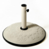 Ombrellone solo base bianco con decoro cm 50, kg25 misura tubo cm5,8x0,12h28