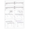 Gazebo georgia 2,5x3mt h2,5/2 acciaio