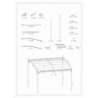Gazebo georgia 2,5x3mt h2,5/2 acciaio
