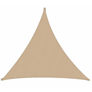 Vela ombreggiante tessuto triangolare sabbia cm200x200x300
