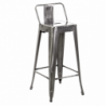Sgabello ferro new bristol galvanizato cm42x42h77/94
