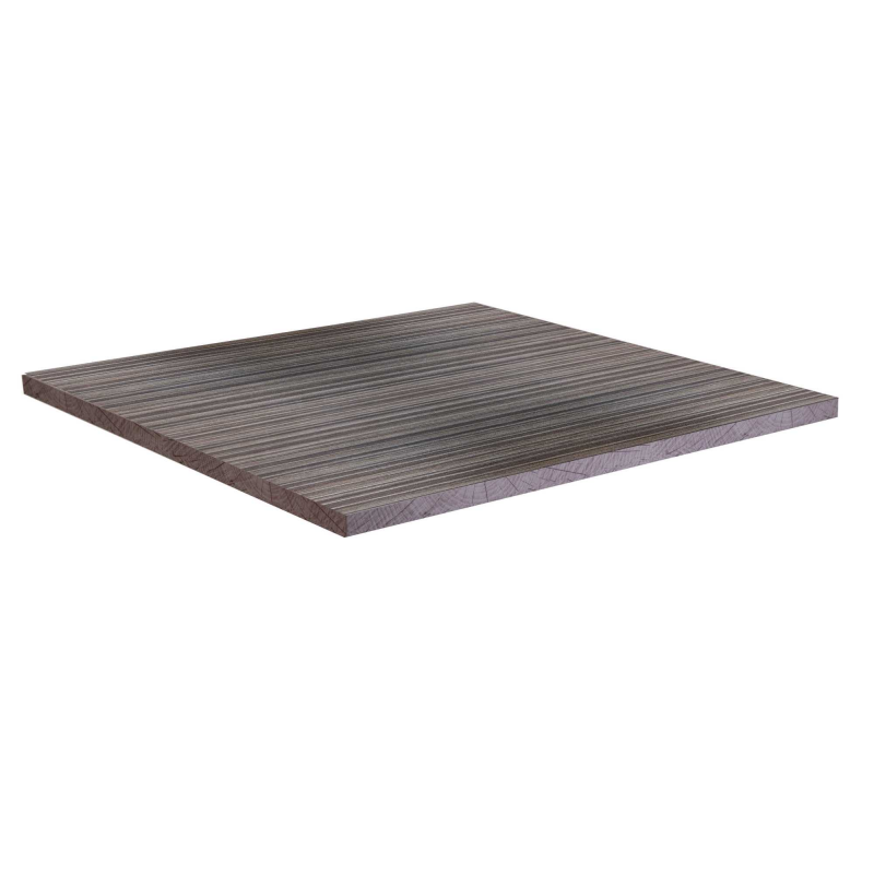 Top tavolo nobilitato noce moderno quadro cm80x1,8x80
