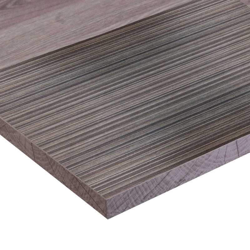Top tavolo nobilitato noce moderno quadro cm80x1,8x80