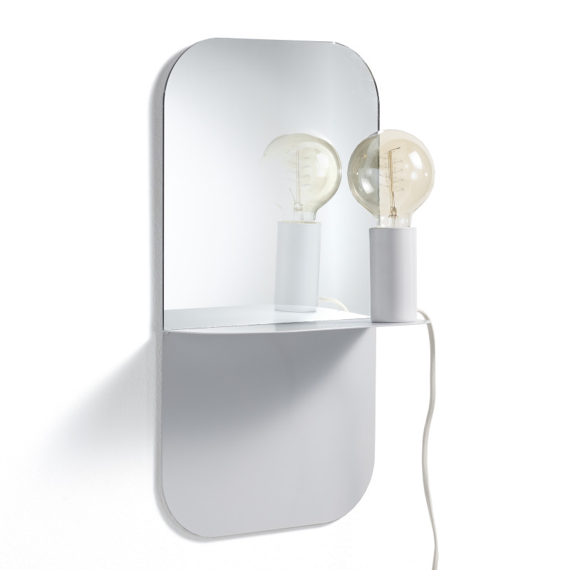 Lampada / Mensola / Specchio / Comodino 50 X 17 H.28,5 Cm