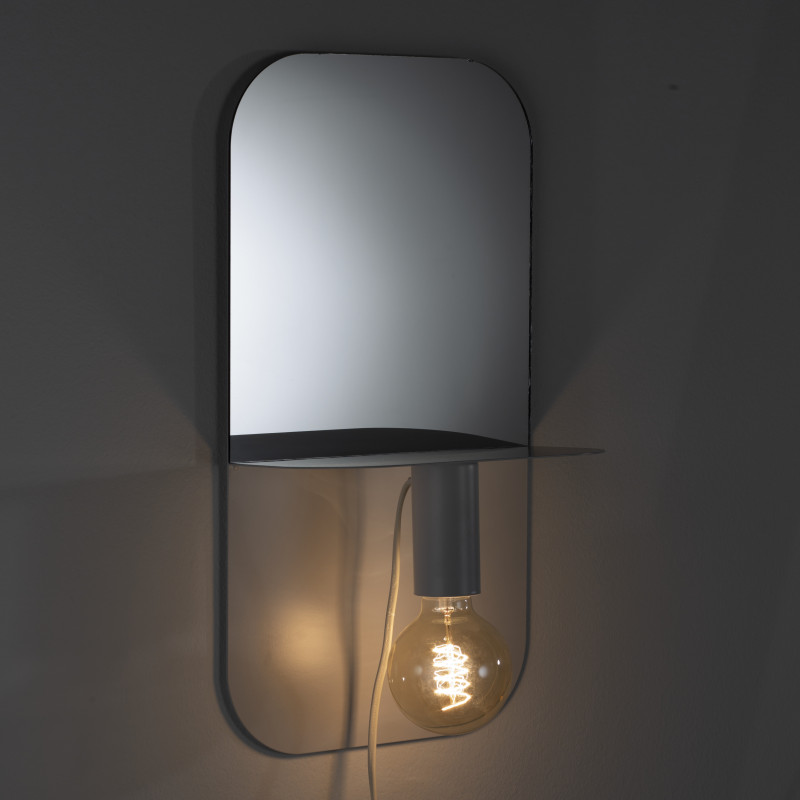 Lampada / Mensola / Specchio / Comodino 50 X 17 H.28,5 Cm