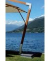 Ombrellone palo laterale Fibrasol wood Made in Italy - 350x350