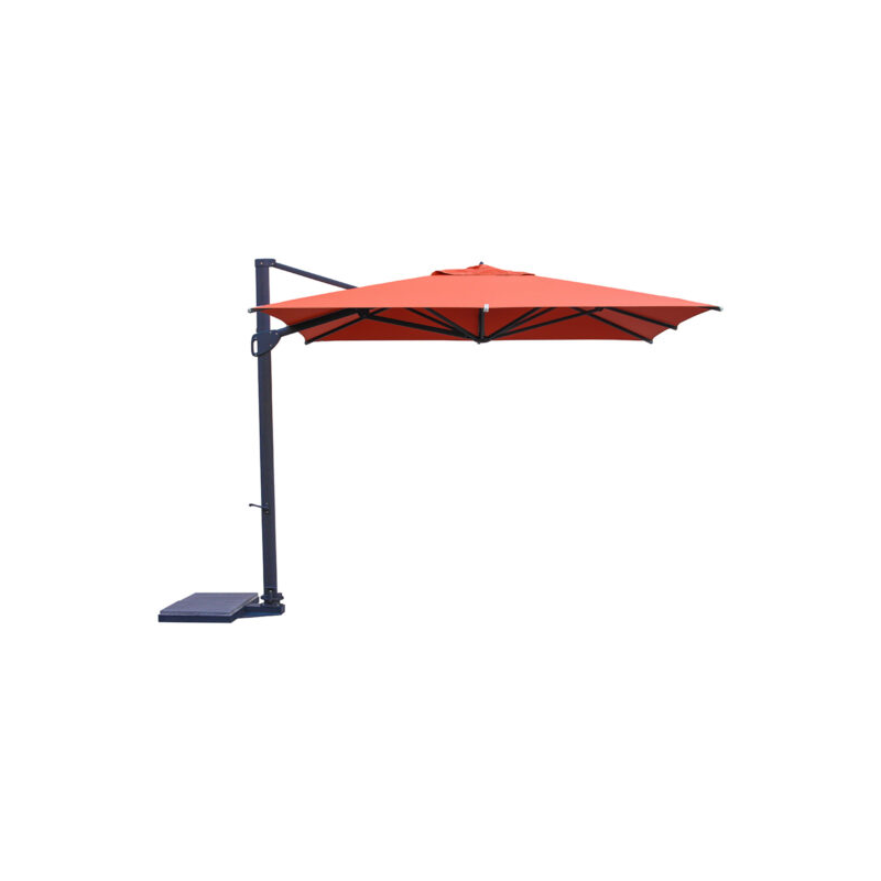 Ombrellone a palo laterale Peter Q300x300 cm Made in Italy